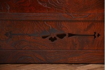 中古　民芸家具　障子付き衝立て