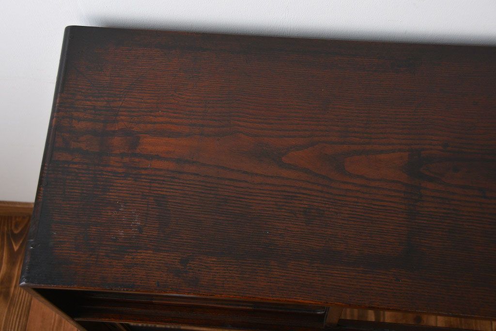 レトロ家具　昭和レトロ　引き出し5杯付き収納棚