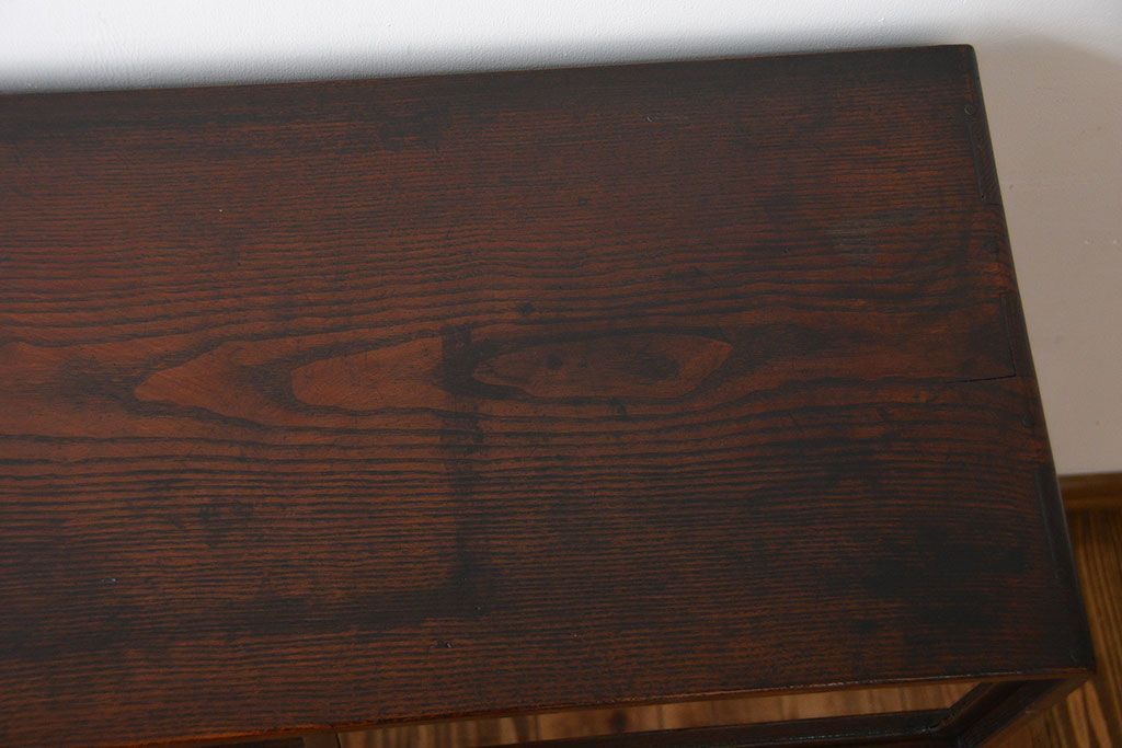 レトロ家具　昭和レトロ　引き出し5杯付き収納棚