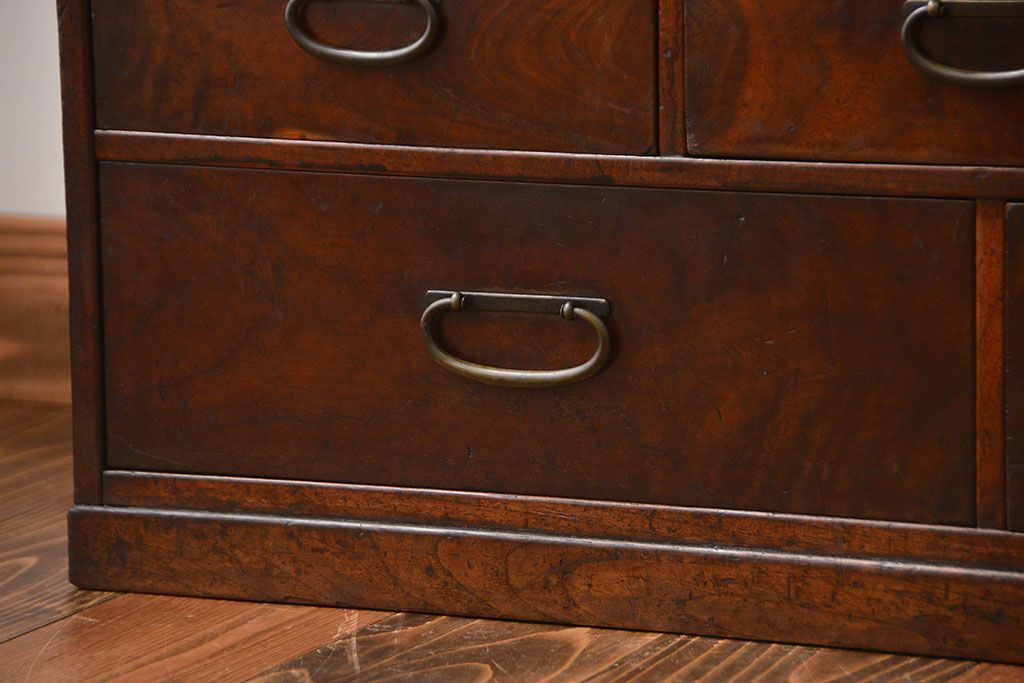 レトロ家具　昭和レトロ　引き出し5杯付き収納棚