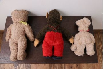 アンティーク雑貨　イギリスアンティーク staiff ぬいぐるみ5点セット(カタログ付き)