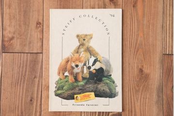 アンティーク雑貨　イギリスアンティーク staiff ぬいぐるみ5点セット(カタログ付き)