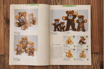 アンティーク雑貨　イギリスアンティーク staiff ぬいぐるみ5点セット(カタログ付き)