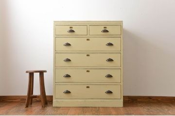 アンティーク家具　アンティークペイント　かわいいチェスト