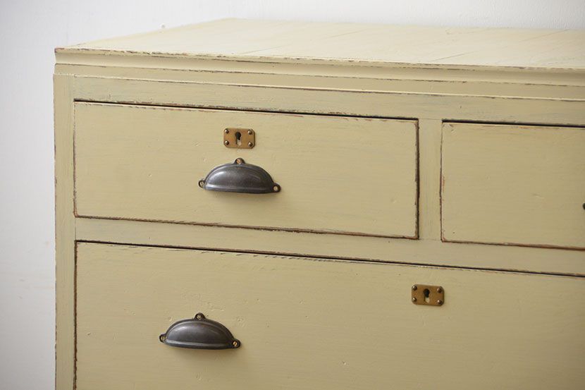 アンティーク家具　アンティークペイント　かわいいチェスト