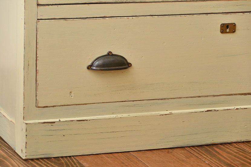 アンティーク家具　アンティークペイント　かわいいチェスト