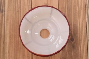 アンティーク　ガラスシェードのレトロな天井照明