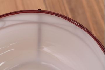 アンティーク　ガラスシェードのレトロな天井照明