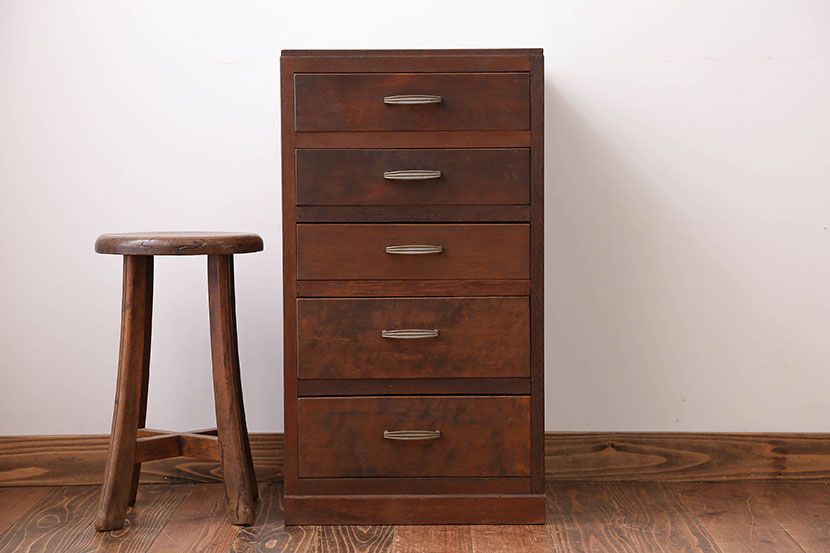 レトロ家具　昭和レトロ　5杯小引き出し