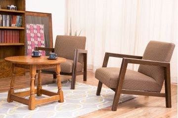 アンティーク家具　ミッドセンチュリー　1人掛けソファ(シングルソファ)(1)