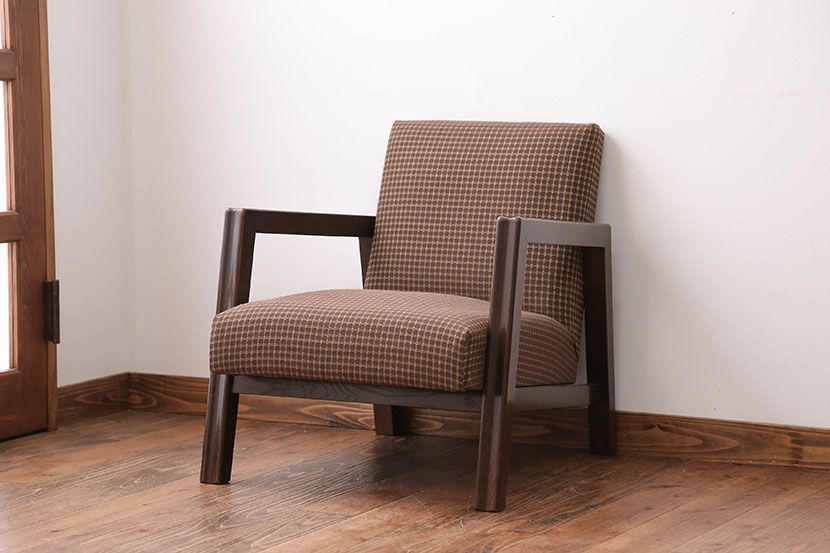 アンティーク家具　ミッドセンチュリー　1人掛けソファ(シングルソファ)(1)