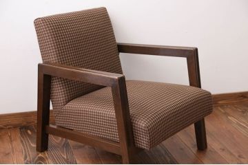 アンティーク家具　ミッドセンチュリー　1人掛けソファ(シングルソファ)(1)