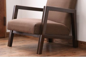 アンティーク家具　ミッドセンチュリー　1人掛けソファ(シングルソファ)(1)