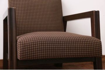 アンティーク家具　ミッドセンチュリー　1人掛けソファ(シングルソファ)(1)