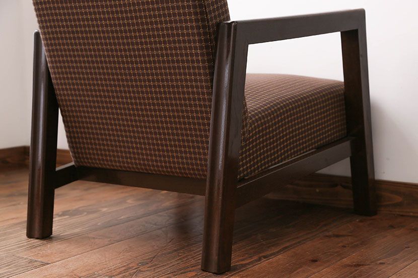 アンティーク家具　ミッドセンチュリー　1人掛けソファ(シングルソファ)(1)