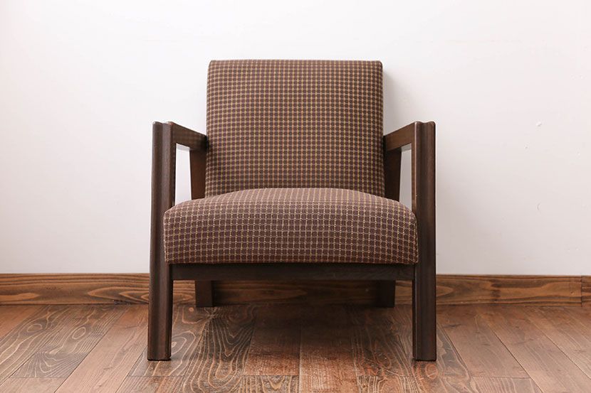 アンティーク家具　ミッドセンチュリー　1人掛けソファ(シングルソファ)(2)