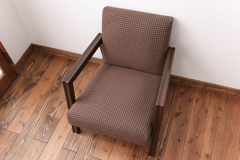 アンティーク家具　ミッドセンチュリー　1人掛けソファ(シングルソファ)(2)