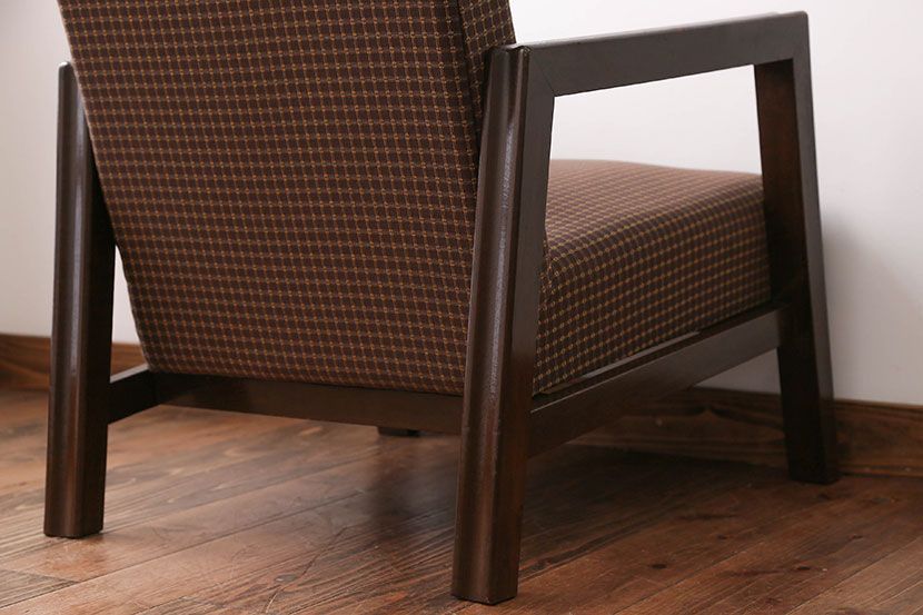 アンティーク家具　ミッドセンチュリー　1人掛けソファ(シングルソファ)(2)