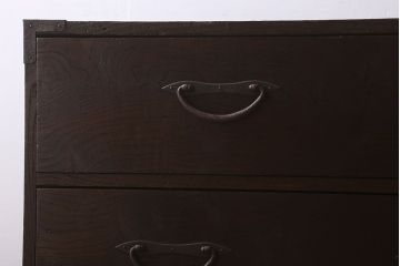 アンティーク家具　味のある古い木の衣装箪笥(チェスト)　古民具・骨董