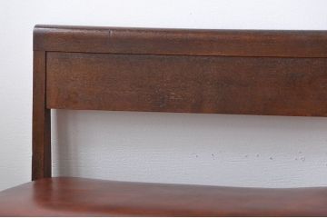 レトロ家具　昭和レトロ　ナラ材のベンチ