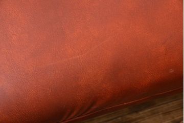 レトロ家具　昭和レトロ　ナラ材のベンチ(2)