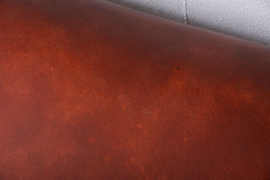 レトロ家具　昭和レトロ　ナラ材のベンチ(2)