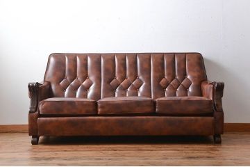 ヴィンテージ家具　3人掛けビンテージソファ