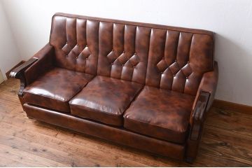 ヴィンテージ家具　3人掛けビンテージソファ