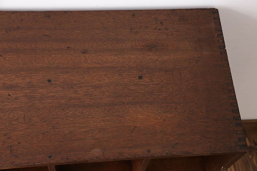 レトロ家具　昭和レトロ　アンティークマス目棚