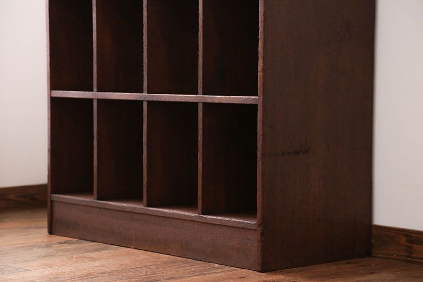 レトロ家具　昭和レトロ　アンティークマス目棚