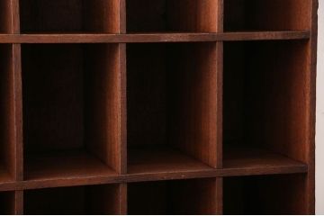 レトロ家具　昭和レトロ　アンティークマス目棚