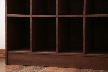 レトロ家具　昭和レトロ　アンティークマス目棚