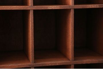 レトロ家具　昭和レトロ　アンティークマス目棚