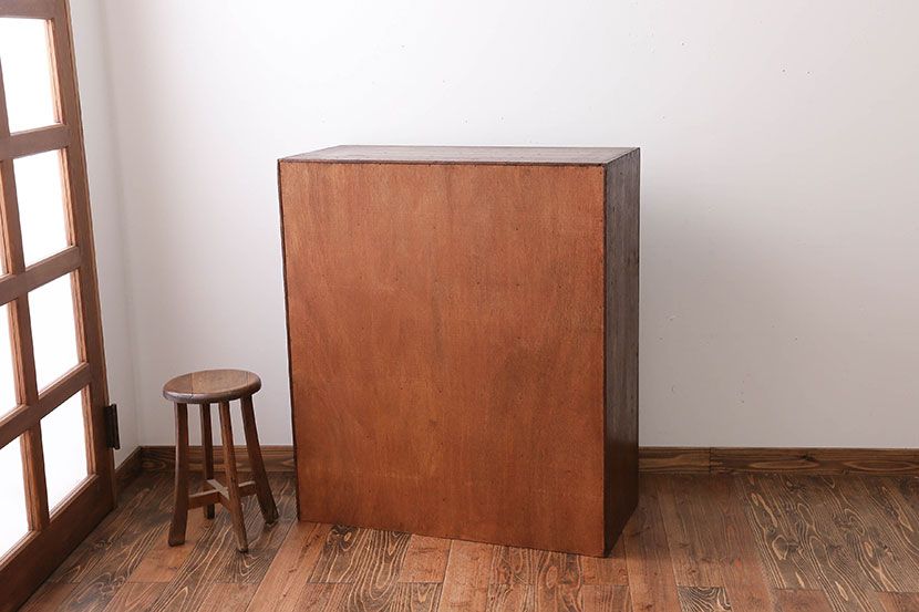 レトロ家具　昭和レトロ　アンティークマス目棚