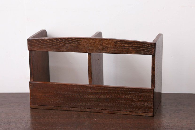 レトロ家具　昭和レトロ　シンプルな本立て