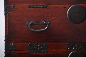 アンティーク家具　古民具・骨董　総檜材!上質な重ね衣装箪笥