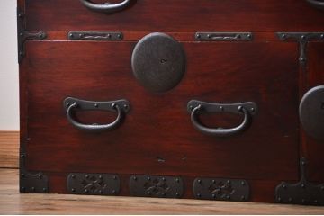 アンティーク家具　古民具・骨董　総檜材!上質な重ね衣装箪笥