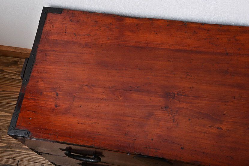 アンティーク家具　古民具・骨董　総檜材!上質な重ね衣装箪笥