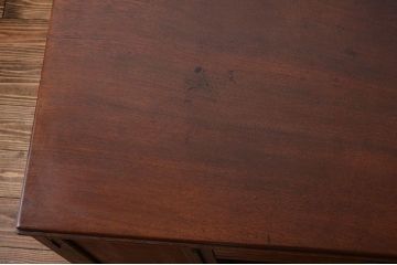 アンティーク家具　天板くるみ材一枚板　組み立て式両袖机
