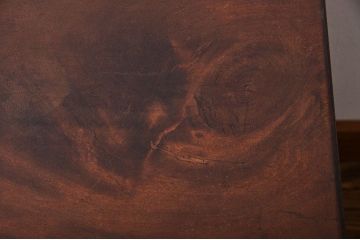 アンティーク家具　天板くるみ材一枚板　組み立て式両袖机