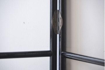 古民具・骨董　鶴と松の屏風衣桁