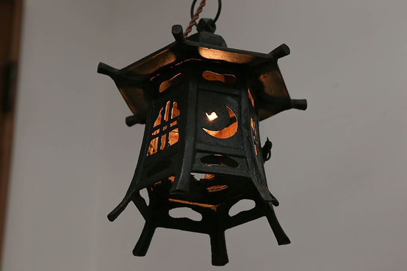 古民具・骨董　吊り灯ろう照明