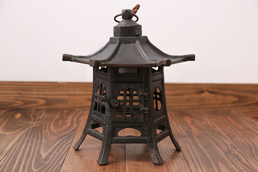 古民具・骨董　吊り灯ろう照明