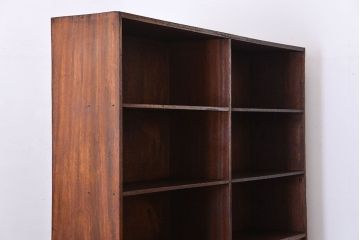 レトロ家具　昭和レトロ　古い学校の大きな収納棚(1)