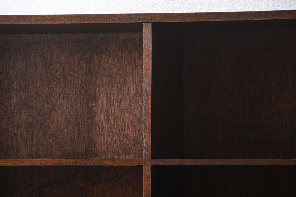 レトロ家具　昭和レトロ　古い学校の大きな収納棚(1)