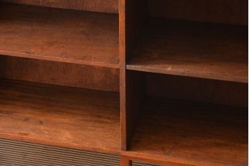 レトロ家具　昭和レトロ　古い学校の大きな収納棚(1)