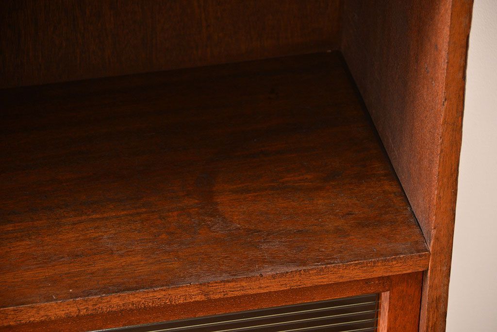 レトロ家具　昭和レトロ　古い学校の大きな収納棚(1)