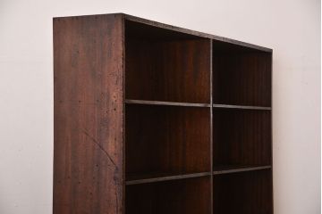 レトロ家具　昭和レトロ　古い学校の大きな収納棚(2)