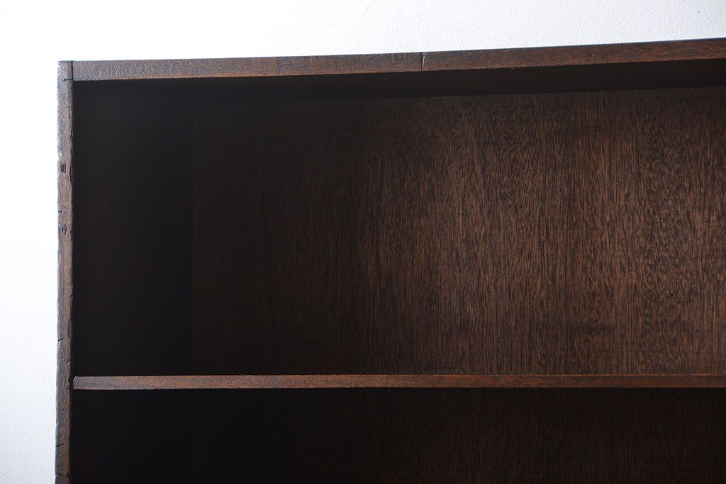 レトロ家具　昭和レトロ　古い学校の大きな収納棚(2)