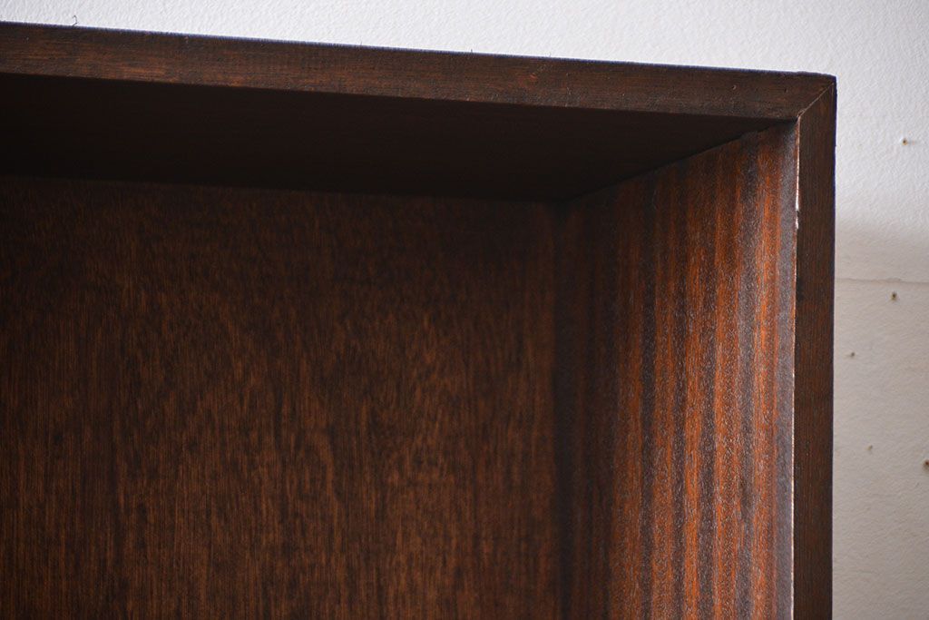 レトロ家具　昭和レトロ　古い学校の大きな収納棚(2)